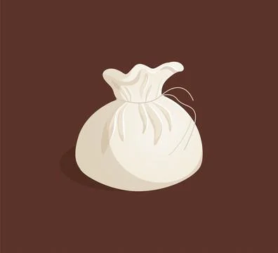 Burrata cheese on a brown background. Vector illustration. Cheese with Mozzar Stock Illustration