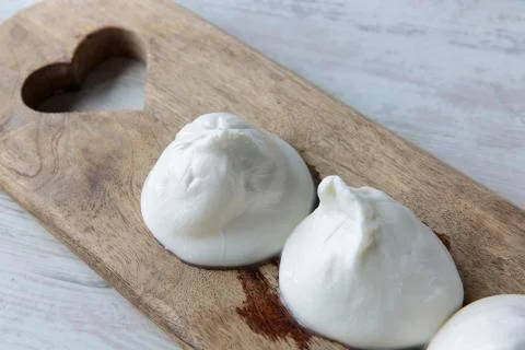 Burrata cheese Stock Photos