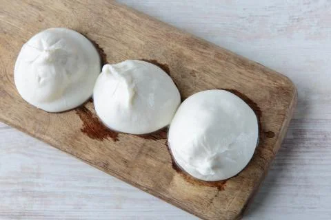 Burrata cheese Stock Photos