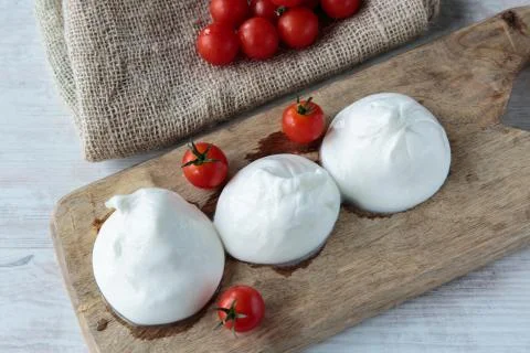 Burrata cheese Foto stock