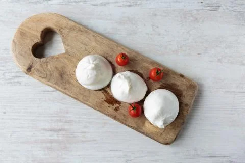 Burrata cheese Stock Photos