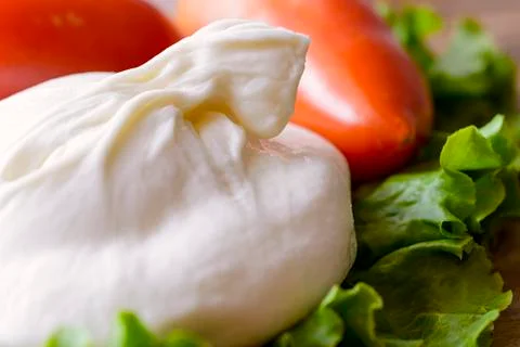 Burrata Foto stock