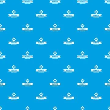 Burrito pattern vector seamless blue Illustrazione stock