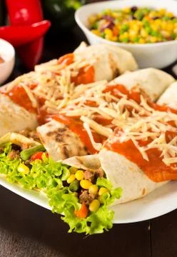 Burrito snack Stock Photos
