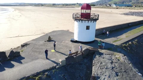 Burry Port Lighthouse Stock Footage 306262819