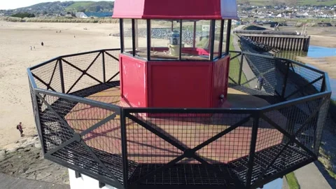 Burry Port Lighthouse Stock Footage 306262874