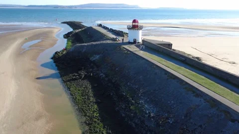 Burry Port Lighthouse Stock Footage 306262918