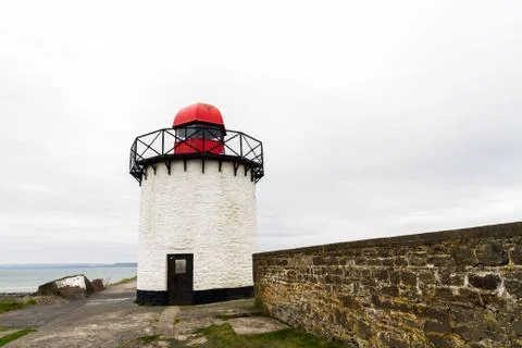 Burry port lighthouse Stock Photos