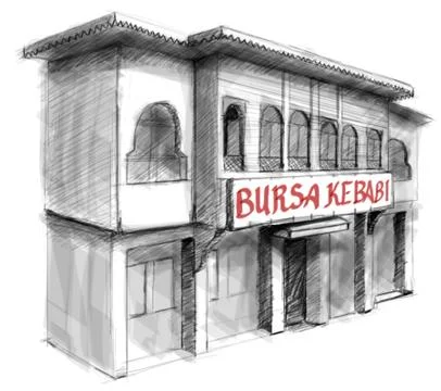 Bursa kebap 스톡 일러스트