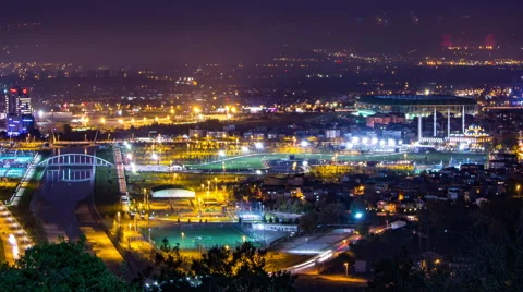 Bursa Night Timelapse 스톡 동영상 57801471