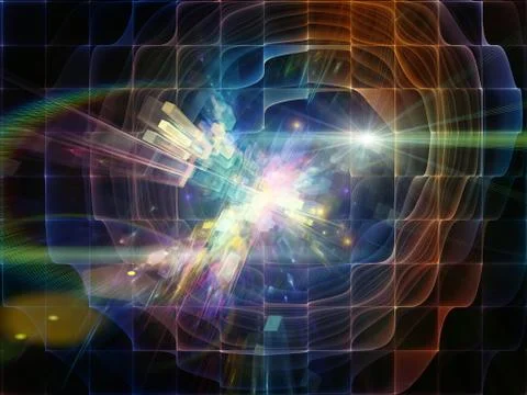 Burst of Abstract Elements Illustrazione stock