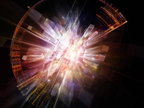 Burst of Abstract Elements Illustrazione stock