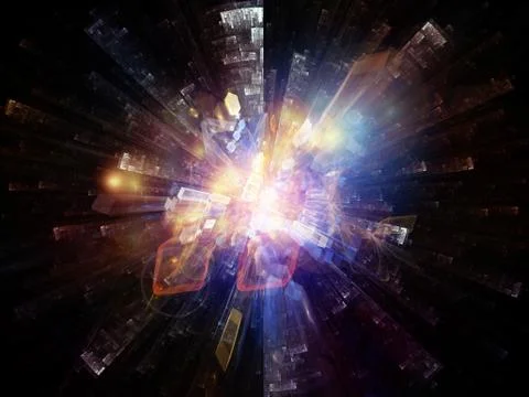 Burst of Abstract Elements Illustrazione stock