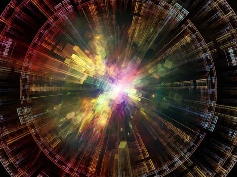 Burst of Abstract Elements Illustrazione stock