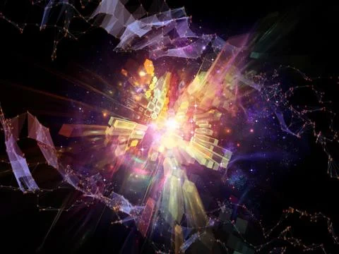 Burst of Abstract Elements 스톡 일러스트