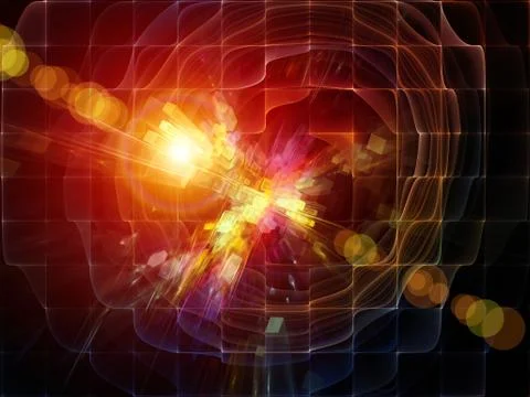 Burst of Abstract Elements Illustrazione stock