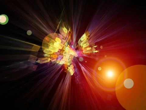 Burst of Abstract Elements Illustrazione stock