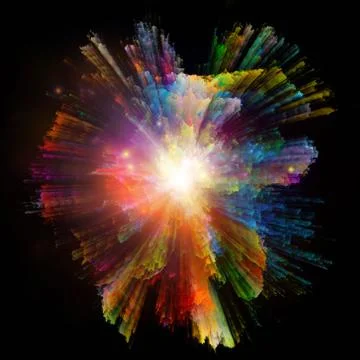 Burst Of Colors 库存插图