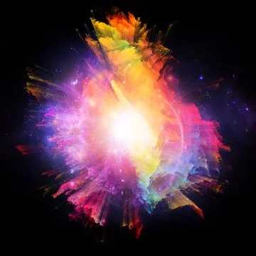 Burst Of Colors 库存插图