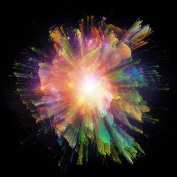 Burst Of Colors 库存插图
