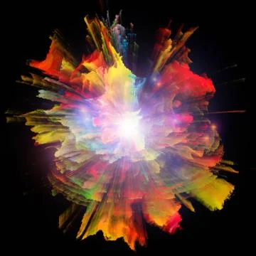 Burst Of Colors 스톡 일러스트