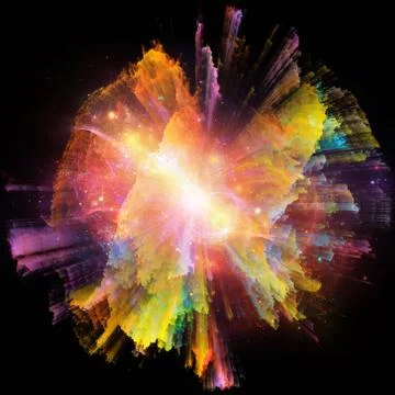Burst Of Colors 库存插图