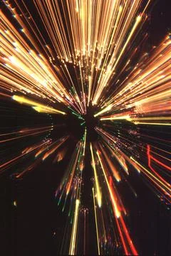 Burst of colour and light in an abstract pattern. Stock Photos