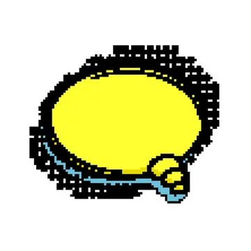 Burst comic speech bubble pixel art vector illustration Stock Illustration