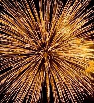 Burst of fireworks Stock Photos
