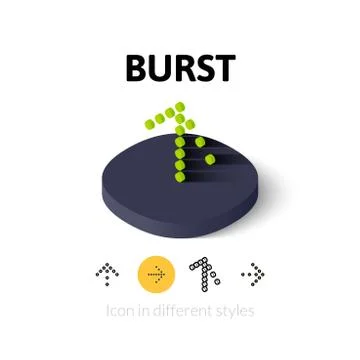 Burst icon in different style Stock Illustration
