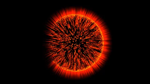 Burst of Light (100° from Back Side) Video stock 33904923