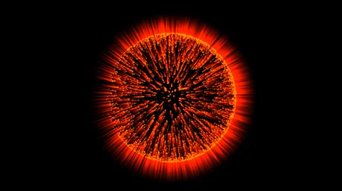 Burst of Light (113.33° from Back Side) Stock Footage 33911699