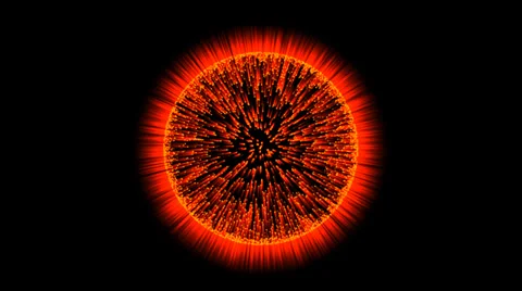 Burst of Light (160° from Back Side) Stock Footage 33927215