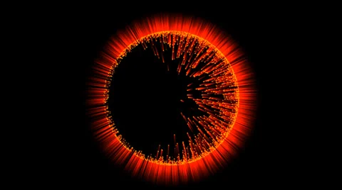 Burst of Light (33.33° from Back Side) Stock Footage 33884859