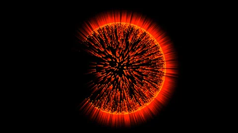 Burst of Light (73.33° from Back Side) Video stock 33896861