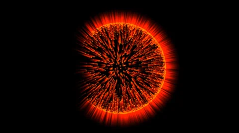 Burst of Light (86.67° from Back Side) Stock Footage 33904614