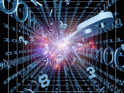 Burst of Numbers 스톡 일러스트