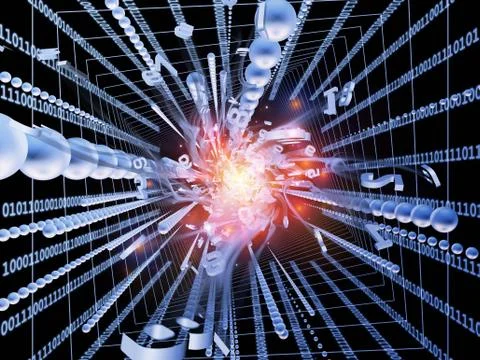 Burst of Numbers 스톡 일러스트