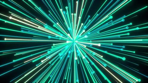 Burst particle lines Stock Illustration