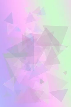 A burst of translucent geometric triangles in violet, pink, and mint create.. 스톡 일러스트