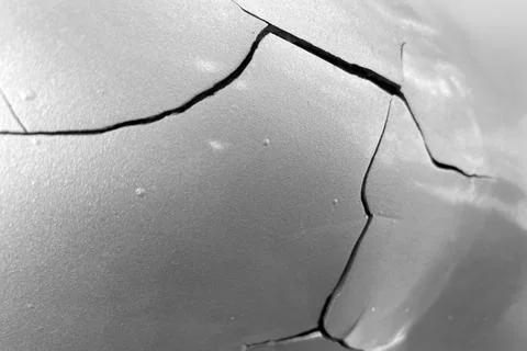 Bursting and exploding sheet of metal. cracks in metal Stock Photos