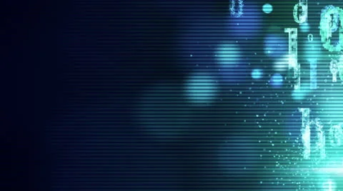 Bursting binary symbols zeros and ones loop Stock Footage 23629666