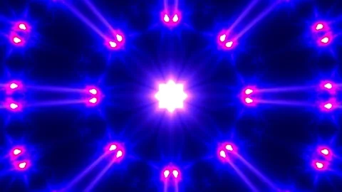 Bursting Disco Kaleidoscope Rays Loop 1 Stock Footage 79061686