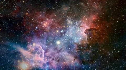 Bursting galaxy. Abstract space. Elements of this image furnished by NASA Foto stock