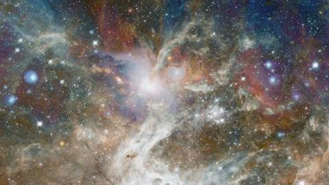 Bursting galaxy. Abstract space. Elements of this image furnished by NASA 스톡 사진