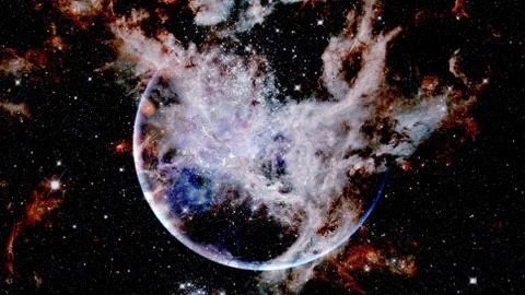 Bursting galaxy. Abstract space. Elements of this image furnished by NASA Stock Photos