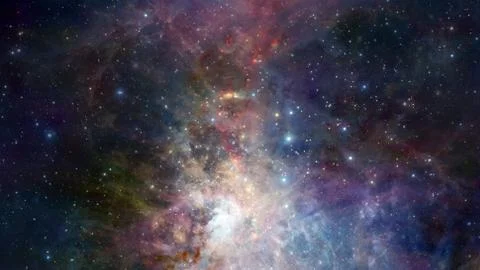 Bursting galaxy. Abstract space. Elements of this image furnished by NASA Foto stock