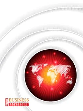Bursting map brochure with ripples Stock Illustration