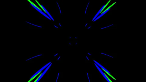 Bursting neon rays- 4K seamless loop Stock Footage 329957573
