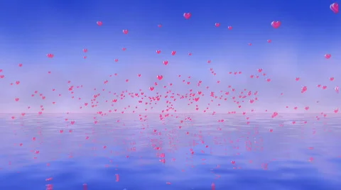 Bursting Ocean Of Love HD Loopable Stock Footage 582752